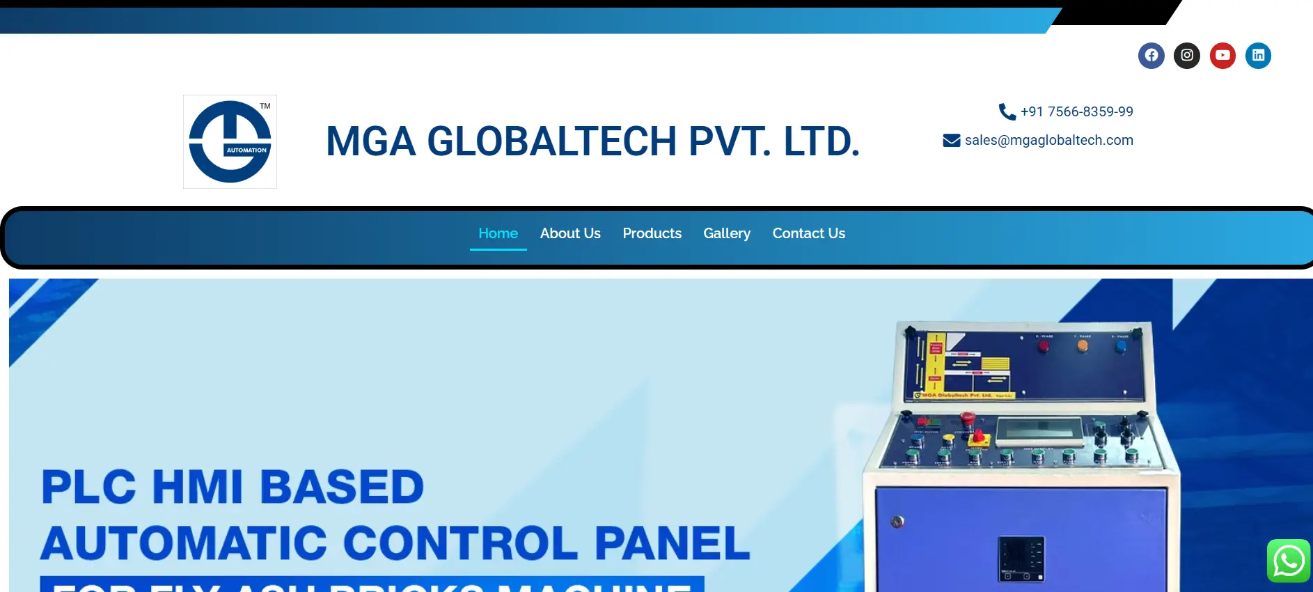 MGA Global Tech — business website built by Hackshade Technologies Raipur