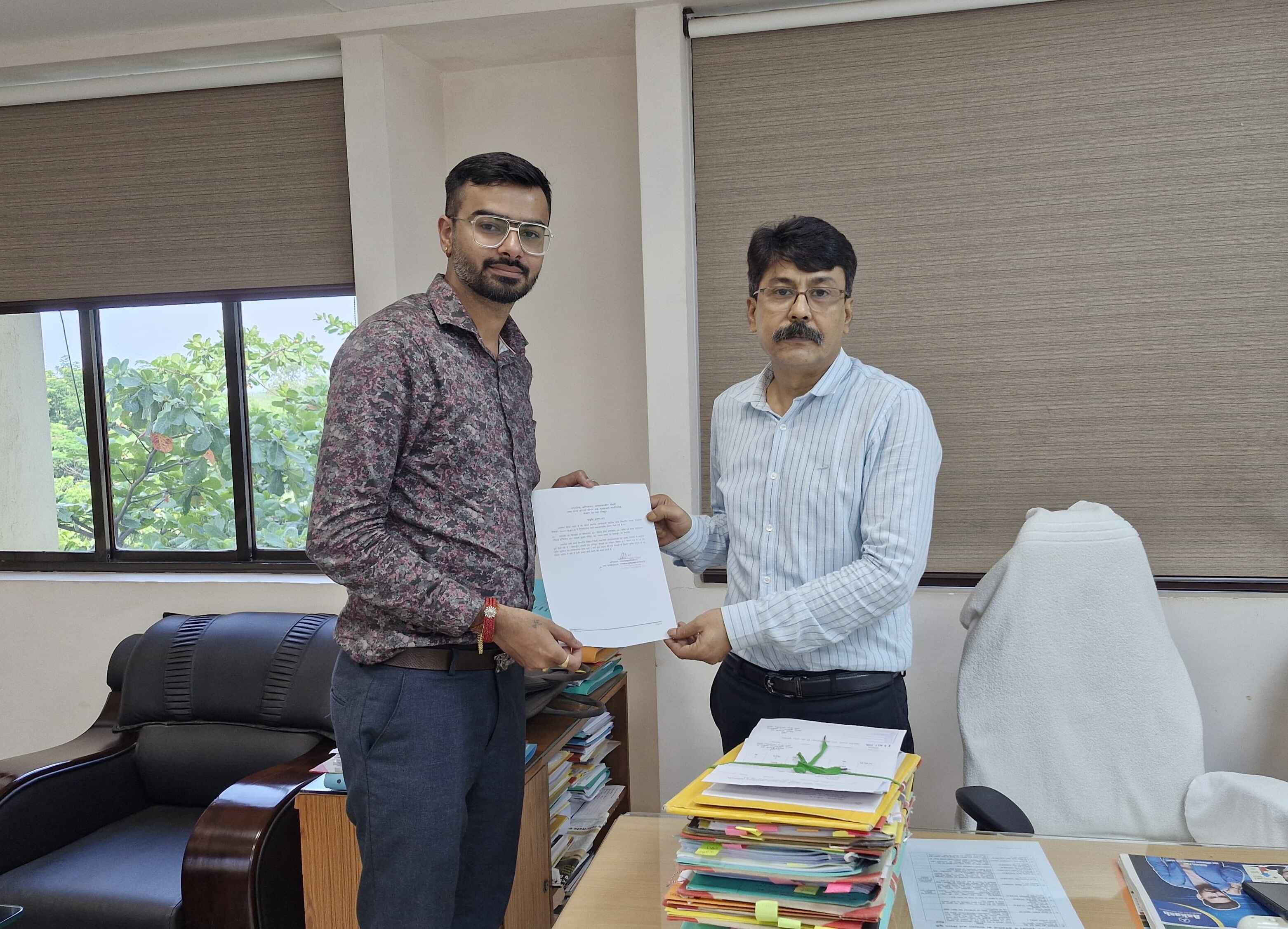 With Shri Ajatshatru Bahadur Singh — Hackshade Technologies
